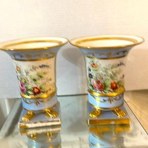 Vintage Amoges Hand painted Vases